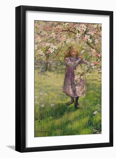 Picking Apple Blossom, 1901-Ethel Horsfall Ertz-Framed Giclee Print