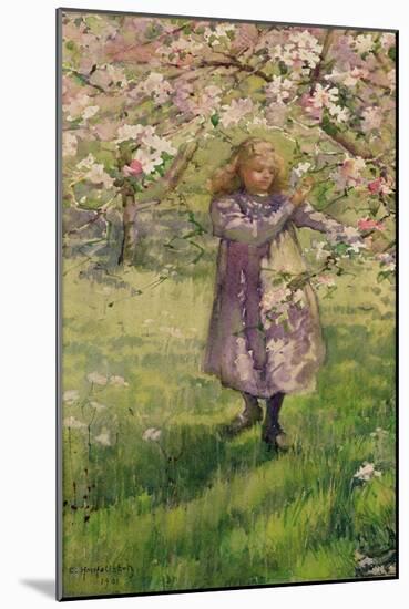 Picking Apple Blossom, 1901-Ethel Horsfall Ertz-Mounted Giclee Print