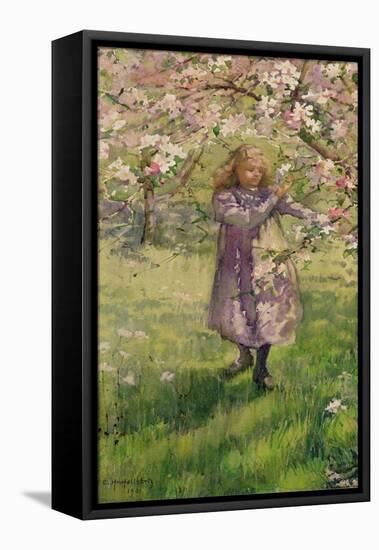 Picking Apple Blossom, 1901-Ethel Horsfall Ertz-Framed Stretched Canvas