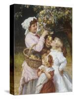 Picking Apples-Frederick Morgan-Stretched Canvas
