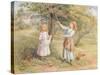 Picking Apples-Samuel Mccloy-Stretched Canvas