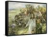 Picking Blackberries-William Mcgeorge-Framed Stretched Canvas