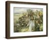 Picking Blackberries-William Mcgeorge-Framed Giclee Print