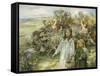 Picking Blackberries-William Mcgeorge-Framed Stretched Canvas
