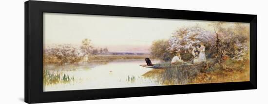 Picking Blossoms. 1895-Thomas James Lloyd-Framed Giclee Print