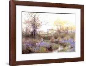 Picking Bluebells-C Gregory-Framed Art Print