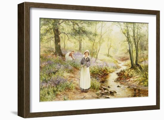 Picking Bluebells-Ernest Walbourn-Framed Giclee Print