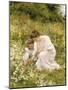 Picking Daisies, 1905-Hermann Seeger-Mounted Giclee Print