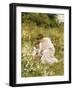 Picking Daisies. 1905-Hermann Seeger-Framed Giclee Print