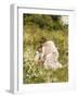 Picking Daisies. 1905-Hermann Seeger-Framed Giclee Print