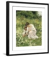 Picking Daisies-Hermann Seeger-Framed Premium Giclee Print