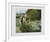 Picking Flowers, 1875-Pierre-Auguste Renoir-Framed Art Print