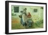 Picking Flowers, 1881-Winslow Homer-Framed Giclee Print