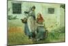 Picking Flowers, 1881-Winslow Homer-Mounted Giclee Print