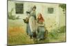 Picking Flowers, 1881-Winslow Homer-Mounted Giclee Print