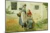 Picking Flowers, 1881-Winslow Homer-Mounted Giclee Print