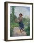 Picking Flowers, 1897-Albert Lambert-Framed Giclee Print