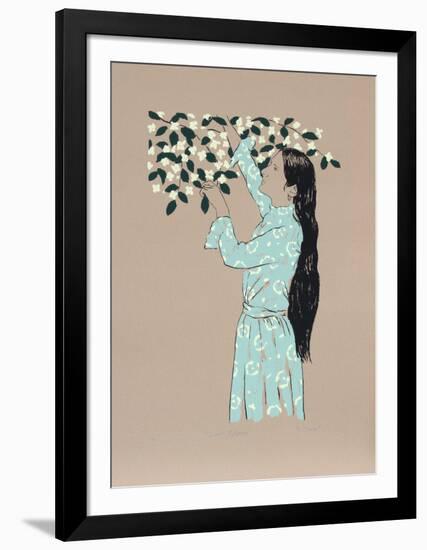 Picking Flowers-R^ Bienert-Framed Limited Edition