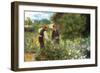 Picking Flowers-Pierre-Auguste Renoir-Framed Art Print