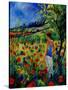 Picking Flowers-Pol Ledent-Stretched Canvas