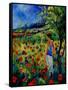 Picking Flowers-Pol Ledent-Framed Stretched Canvas