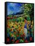 Picking Flowers-Pol Ledent-Framed Stretched Canvas