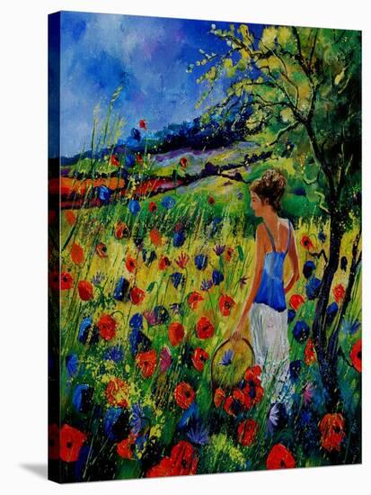 Picking Flowers-Pol Ledent-Stretched Canvas