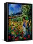 Picking Flowers-Pol Ledent-Framed Stretched Canvas