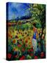 Picking Flowers-Pol Ledent-Stretched Canvas