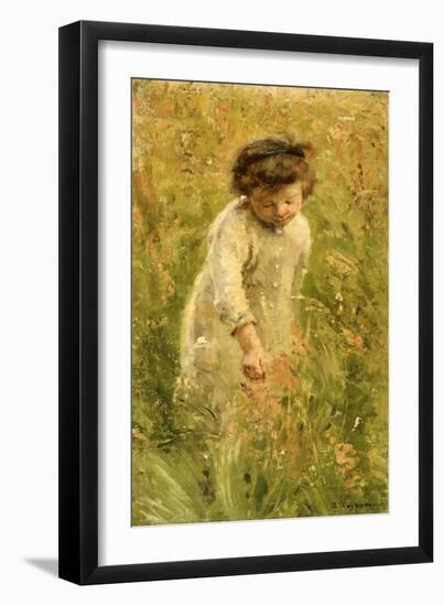 Picking Flowers-Bertha Wegmann-Framed Giclee Print