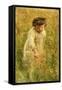 Picking Flowers-Bertha Wegmann-Framed Stretched Canvas