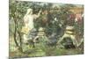 Picking Fruit in a Suffolk Garden-Lexden Lewis Pocock-Mounted Giclee Print