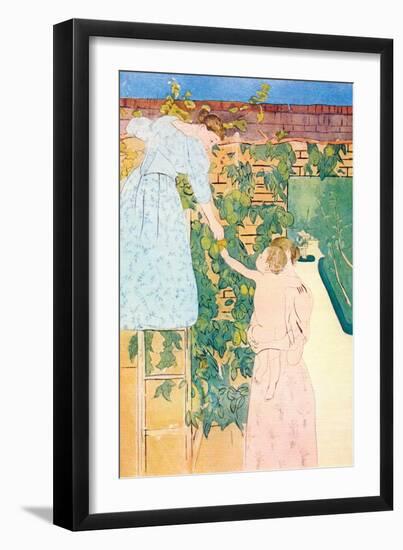 Picking Fruit-Mary Cassatt-Framed Art Print