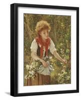 Picking Honeysuckle-Sophie Anderson-Framed Giclee Print