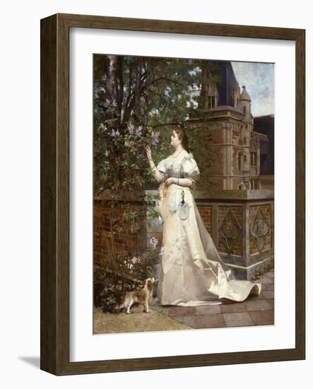 Picking Lilacs-Paul Alphonse Viry-Framed Giclee Print