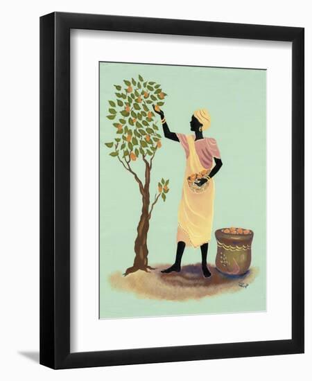 Picking Mangos-Judy Mastrangelo-Framed Giclee Print