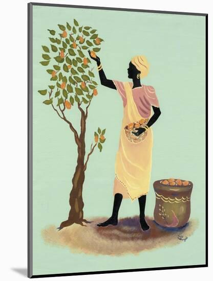 Picking Mangos-Judy Mastrangelo-Mounted Giclee Print