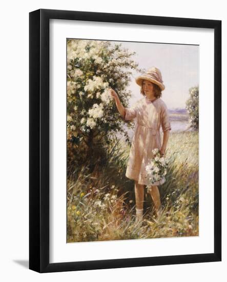 Picking May Blossom-William Kay Blacklok-Framed Giclee Print