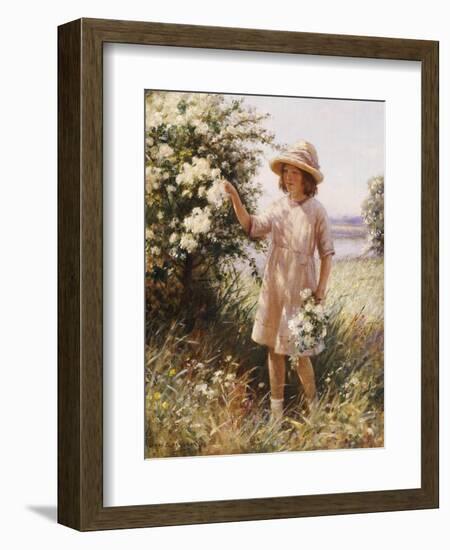 Picking May Blossom-William Kay Blacklok-Framed Giclee Print