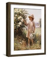 Picking May Blossom-William Kay Blacklok-Framed Giclee Print