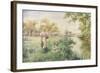 Picking Posies by the River-Alfred Augustus Glendenning-Framed Giclee Print