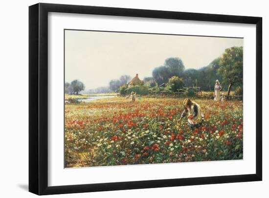 Picking Posies-William Kay Blacklock-Framed Giclee Print