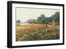 Picking Posies-William Kay Blacklock-Framed Giclee Print