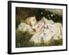 Picking Posies-William Blake Richmond-Framed Giclee Print