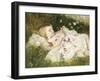 Picking Posies-William Blake Richmond-Framed Giclee Print