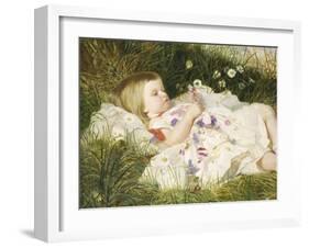 Picking Posies-William Blake Richmond-Framed Giclee Print