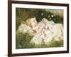 Picking Posies-William Blake Richmond-Framed Giclee Print
