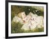 Picking Posies-William Blake Richmond-Framed Giclee Print