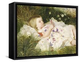 Picking Posies-William Blake Richmond-Framed Stretched Canvas
