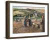 Picking Potatoes. La Recolte Des Pommes de Terre, 1893-Camille Pissarro-Framed Giclee Print